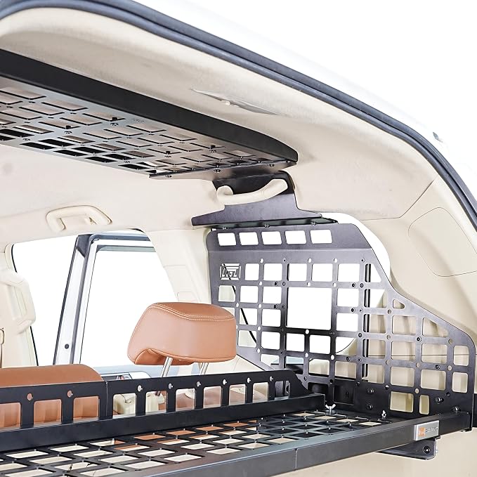 HIGH FLYING for Toyota Prado LC150/Lexus GX460 Car Molle Panels Storage Modular System Trunk Shelf Organizer Rear Cargo Racks