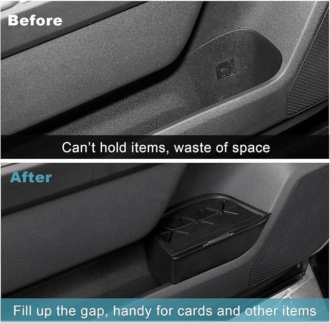 CDEFG 2Pcs for 2026 Toyota RAV4 Center Console Organizer Door Handle Pockets Trash Can Storage Box for 2026 Toyota RAV4 (LE/SE/XLE Premium/Woodland/XSE/Limited) Accessories Front-Door Storage Holder