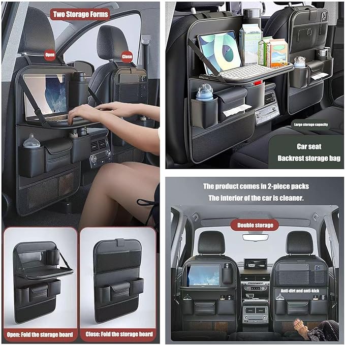 1 Pack - Car Organizer, Back Seat Car Organizer, Back Seat Organizer, Seat Back Organizer.(Black)