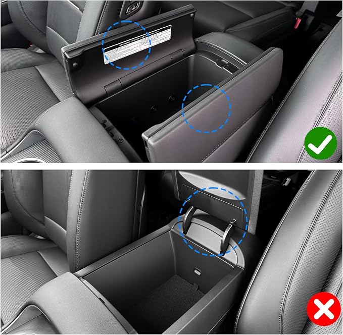 SHAOHAO for 2026 Hyundai Palisade Center Console Organizer Fit for 2026 Hyundai Palisade Accessories Console Tray, 2026 Palisade LX3 Buttom Middle Console Armrest Stoage Box (Only for 7-Seat)