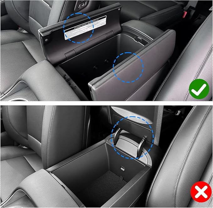 SHAOHAO 2Pcs for 2026 Hyundai Palisade Center Console Organizer & Lower Organizer Tray for 2026 Hyundai Palisade Calligraphy Accessories Console Tray Armrest Storage Box Easy Removal (Only for 7-Seat)