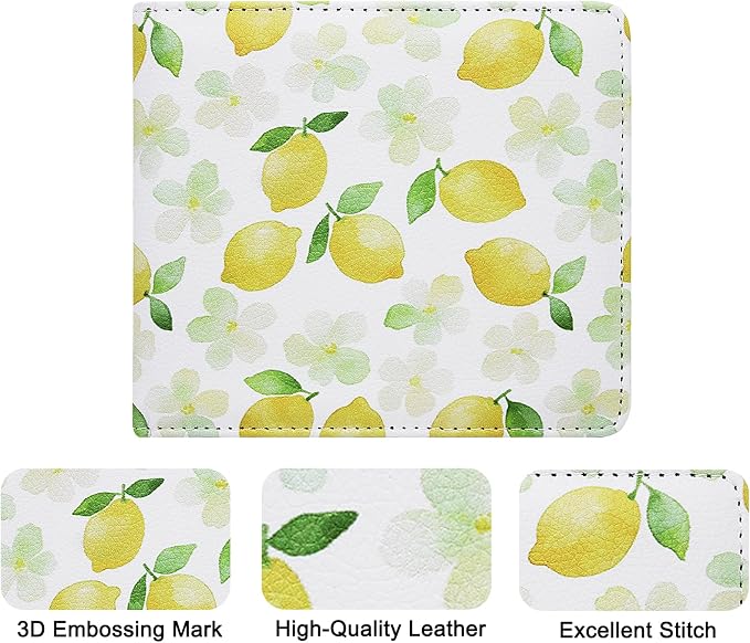 LumiMokki Car Registration and Insurance Holder, Leather Registration and Insurance Card Holder, Vehicle Glove Box Organizer - For Documents, Cards, License (Lemon)