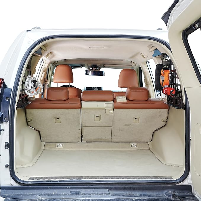 HIGH FLYING for Toyota Prado LC150/Lexus GX460 Car Molle Panels Storage Modular System Trunk Shelf Organizer Rear Cargo Racks (Side Panels)