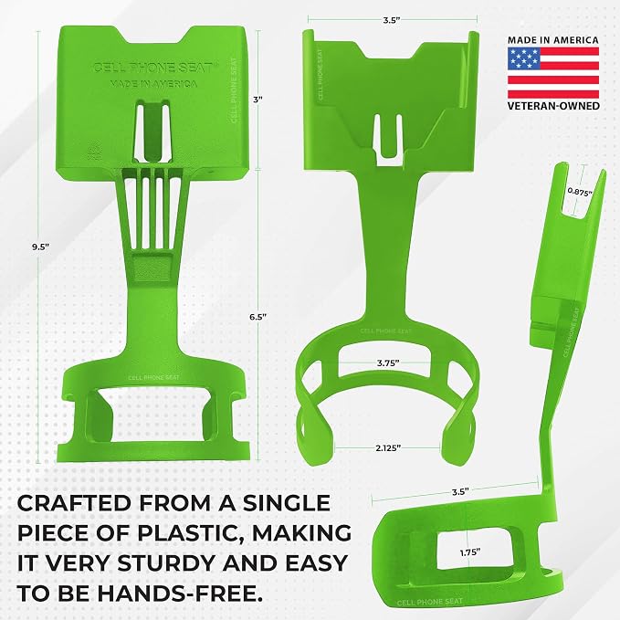 Cup Holder Phone Holder Mount for Car - Universal Adjustable Expander Cradle Hands-Free Driving - Compatible with All Smartphones Car Mount for iPhone Samsung Google Android Mobile Accessories Green