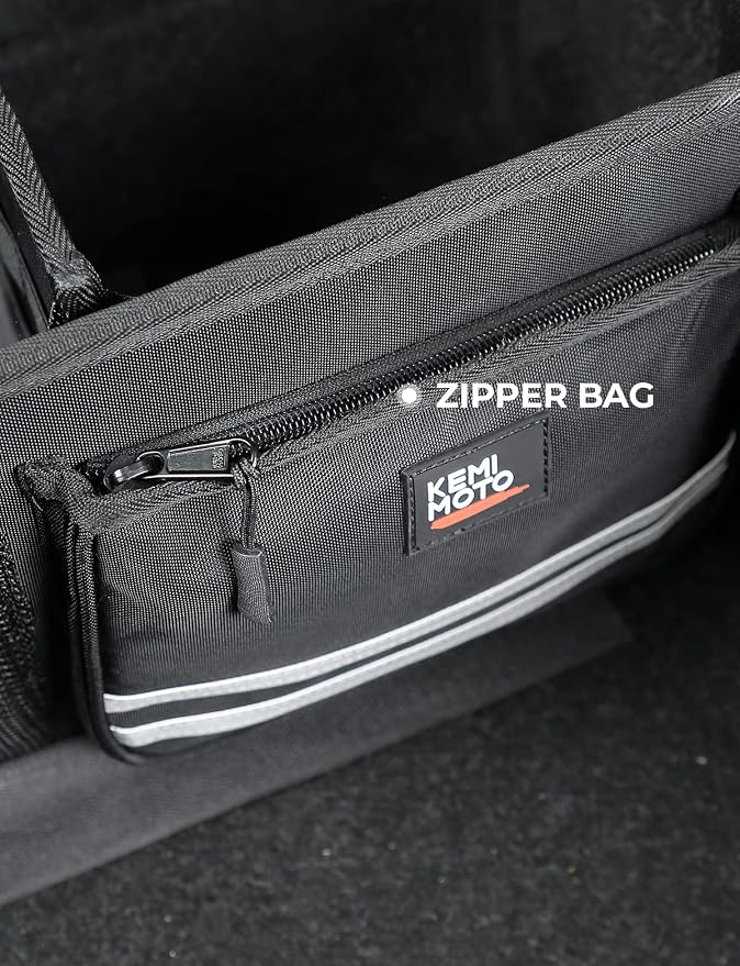 KEMIMOTO Organizer for Tour Pack Storage bag with Mesh Pocket and Dividers Compatible With Touring CVO Road Glide Ultra Limited Tri Glide 2014-2025