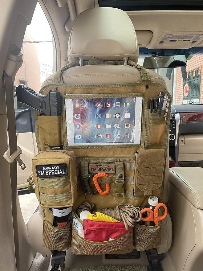 Tactical Scorpion Gear MOLLE Vehicle Panel Universal Fit Car Seat Tactical Organizer Cover Protector - Selection Choices