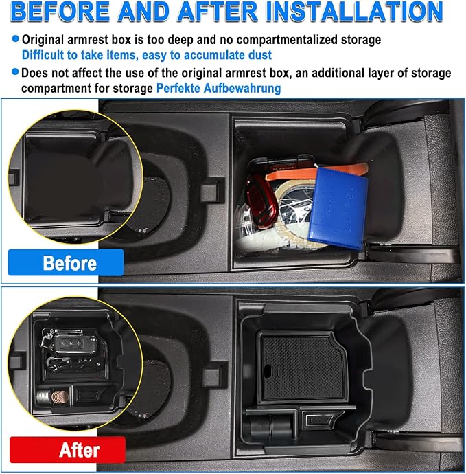SHAOHAO for 2024 2025 Acura Integra Center Console Organizer Compatible with 2023 2024 2025 Acura Integra Accessories Armrest Insert Storage Box Console Tray Integra 2025 Interior Accessory Organizer