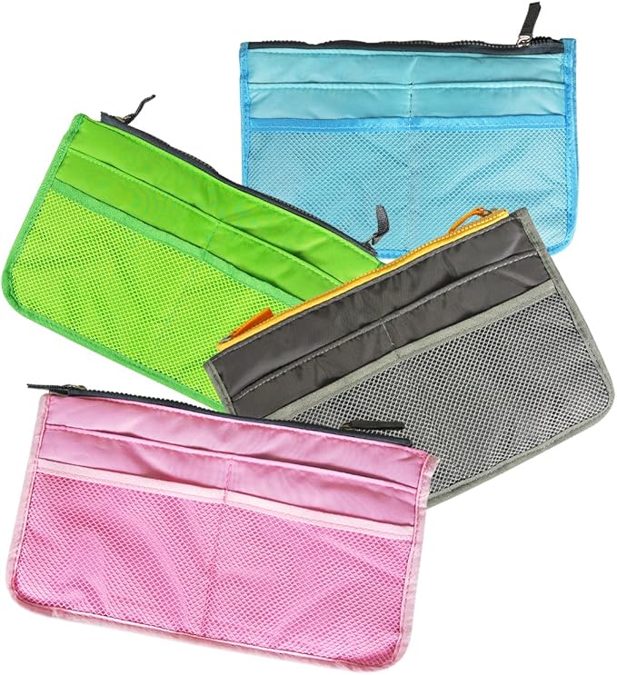 Wrapables® Unisex Bag Insert Organizer, Travel Bag Organizer (Pink)