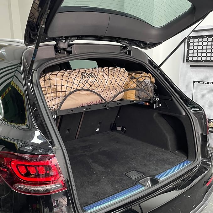 HIGH FLYING for Toyota Prado J150/Lexus GX460 Car Molle Panels Storage Modular System Trunk Shelf Organizer Rear Cargo Racks (Accessories C)