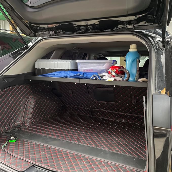 HIGH FLYING for Toyota RAV4 2019-2025 Car Accessories Modular Storage Molle Panel Cargo Shelf Organizer Luggage Carrier Rack Aluminum Alloy (with Split Cross Bar)