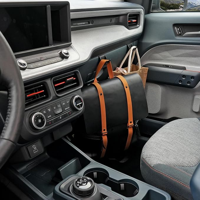 Mabett Glove Box Organizer Hooks for Ford Maverick 2026 2022-2025 Accessories, Snap-in Organizer Storage Hook Clips for Hanging Luggage Bag Umbrella Grocery Bag (Hooks)
