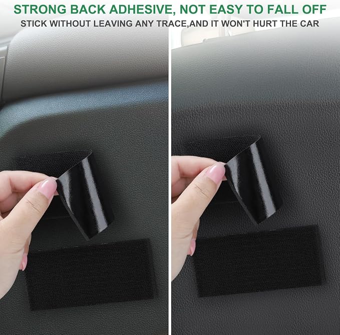 Accmor Universal Car Pocket Organizer - PU Leather Pouch for Seat, Door, Window, Console - Holder for Cards, Trash, Cell Phone, Sunglasses