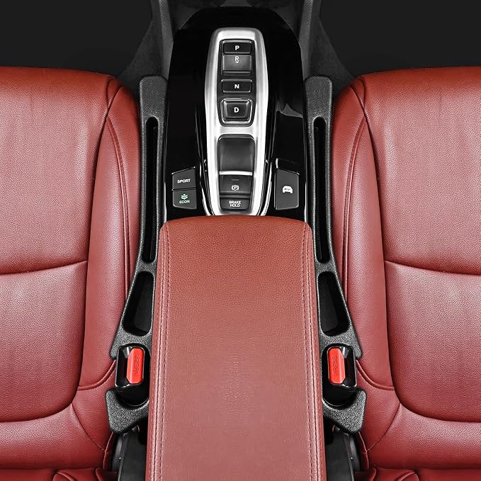 Car Seat Gap Filler, Car Seat Accessories, Car Organizers and Storage with Phone Holder, Car Organizer Fit Sedan SUV Truck Red Set of 2