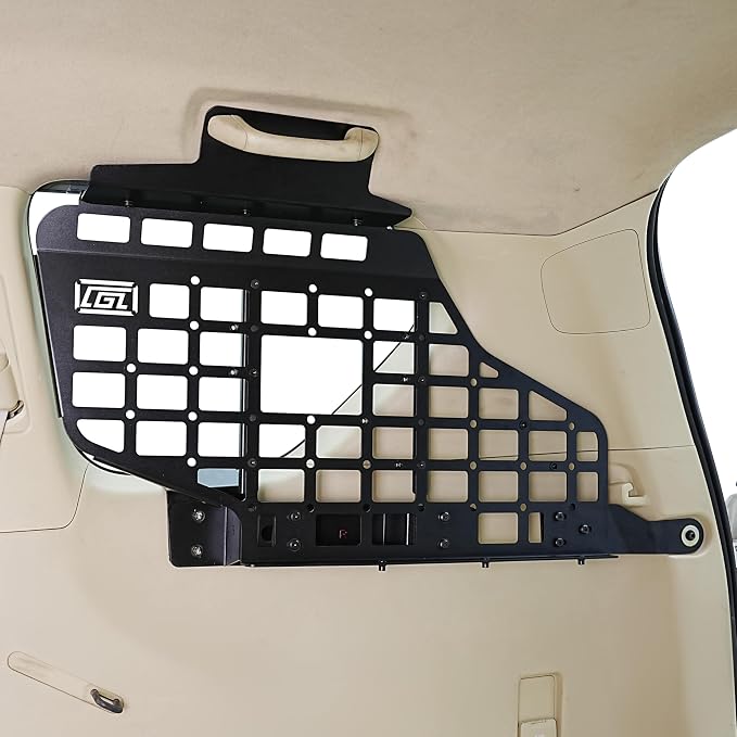HIGH FLYING for Toyota Prado LC150/Lexus GX460 Car Molle Panels Storage Modular System Trunk Shelf Organizer Rear Cargo Racks (Side Panels)