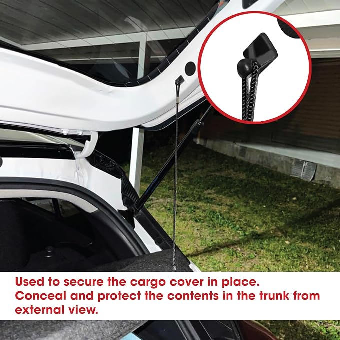 BuleVina 2 Pieces Replacement Car Parcel Shelf Cargo Cover Hook Clips Fit for 79916-d1000 Kicks 240SX Trunk Clip Compatible with Nissan Versa High Performance Automotive Accessories