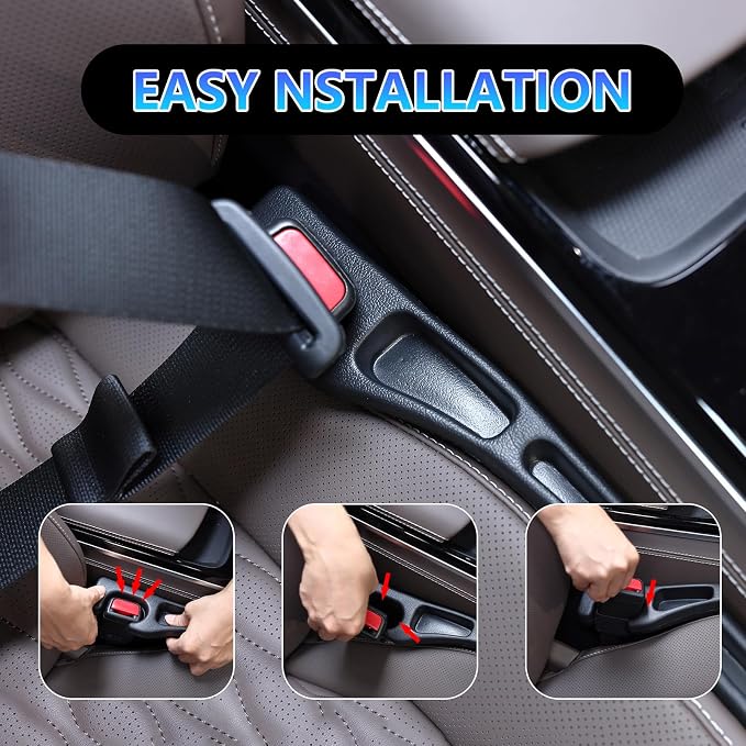 LLXGAB【Compatible with Nissan Frontier Seat Gap Filler,No Drop Seat Guard Compatible with Nissan Frontier,Drop Seat Guards for Cars(2Pcs),Emergency Keychain Car Escape Tool(2Pcs)