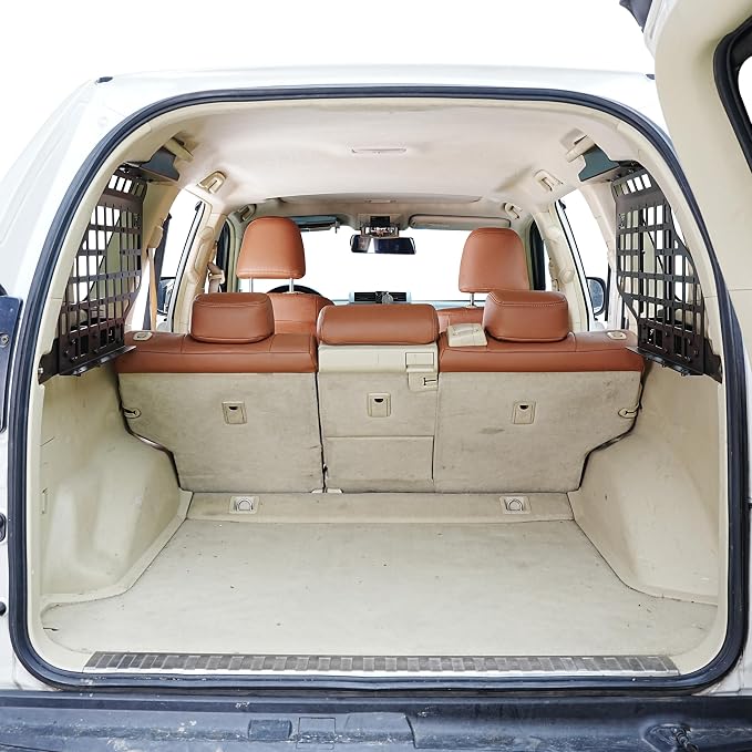 HIGH FLYING for Toyota Prado LC150/Lexus GX460 Car Molle Panels Storage Modular System Trunk Shelf Organizer Rear Cargo Racks (Side Panels)