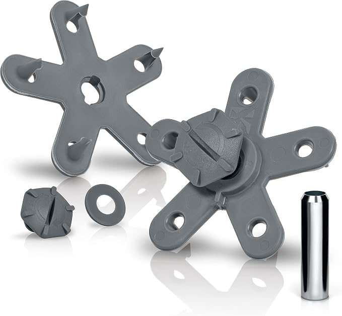 Eagle Klaw 2.0 Floor Mat Clips (4 Sets) for Car Mats and Floor Liners - Made in USA Car Accessories - Grey - 2 Car Floor Mats kit + 3/8" Cutter