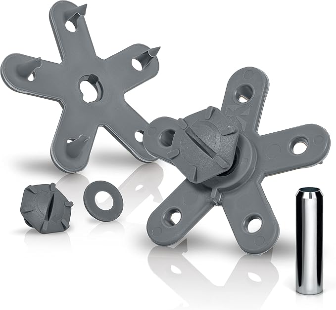 Eagle Klaw 2.0 Floor Mat Clips (8 Sets) for Car Mats and Floor Liners - Made in USA Car Accessories - Grey - 4 Car Floor Mats kit + 3/8" Cutter