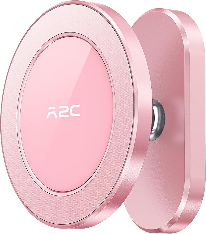 A2C Alloy Magnetic Golf Cart Phone Holder for MagSafe iPhone, Cool Golf Gifts for Female Golfers Her Ladies Women Girls Mom Mother Wife, Romantic Golf Course Accessories Essentials Gadgets (Pink)