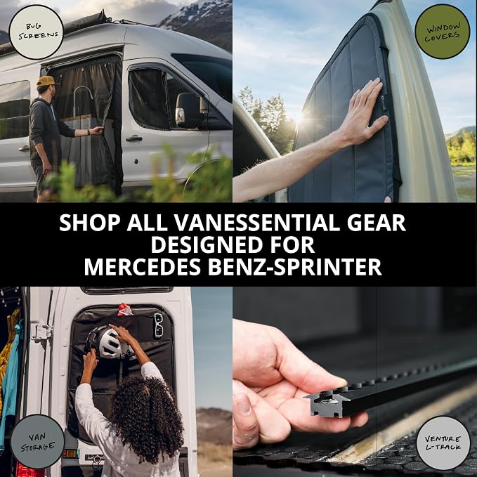 VanEssential Rear Door MIDDLE Storage Panels (Pair) Designed for Mercedes-Benz VS30 (Van Years 2019 to Current)