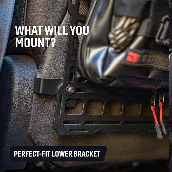 BuiltRight Industries Seat Back MOLLE Panel Organizer - Stage 2 Kit for Ford Raptor, F-150 (2015+), SuperDuty (2017+), and Ranger (2019+) | Made in USA
