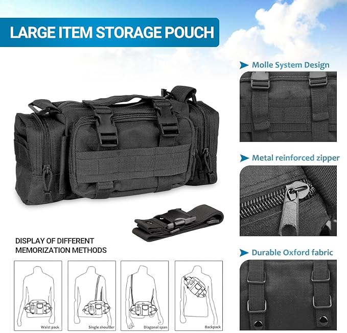Z8 Tactical Seat Back Organizer, Universal Car Seat Back Cover with 5 Mole Bags in Different Sizes, Universal Fits All Vehicles