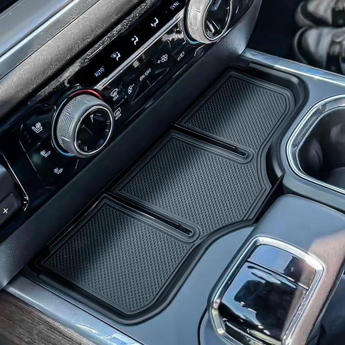 EDBETOS Center Console Organizer Compatible with 2023 2024 2025 2026 Chevy Silverado 1500 Accessories Middle Insert Tray - Full Console w/Bucket Seats ONLY