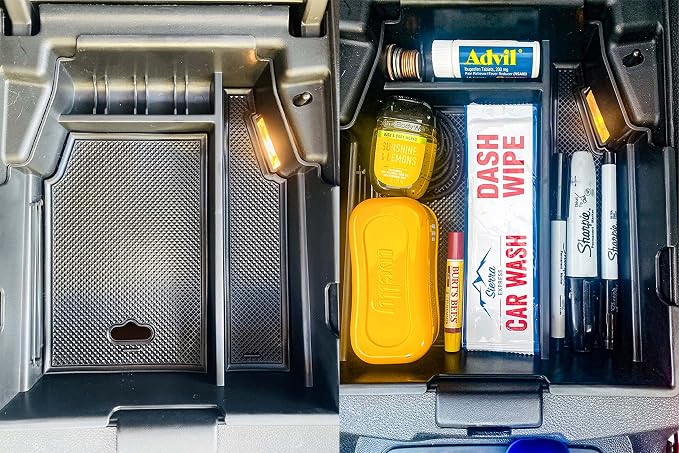 Center Console Organizer Compatible with Chevy Traverse 2018 2019 2020 2021 2022 2023 Accessories, Armrest Insert Tray Secondary Storage Box ABS, Black | Armrest Insert Tray, Secondary Storage Box, ABS Material, Compatible with 2018 2019 2020 2021 2022...